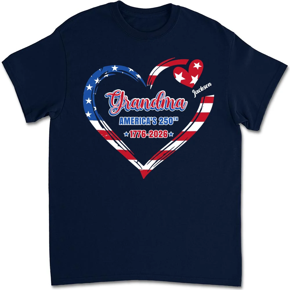 Grandma America 250th Anniversary - Personalized Custom Shirt - Image 9