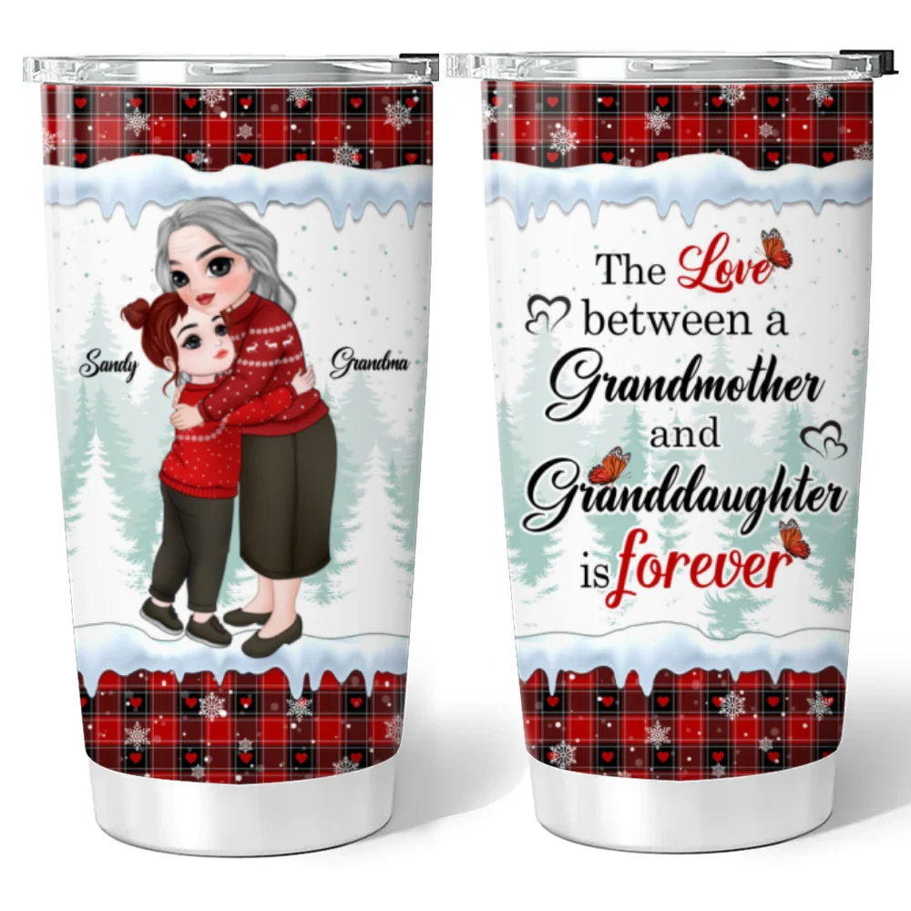 Grandma And Granddaughter - Personalized Custom Tumbler - Image 6