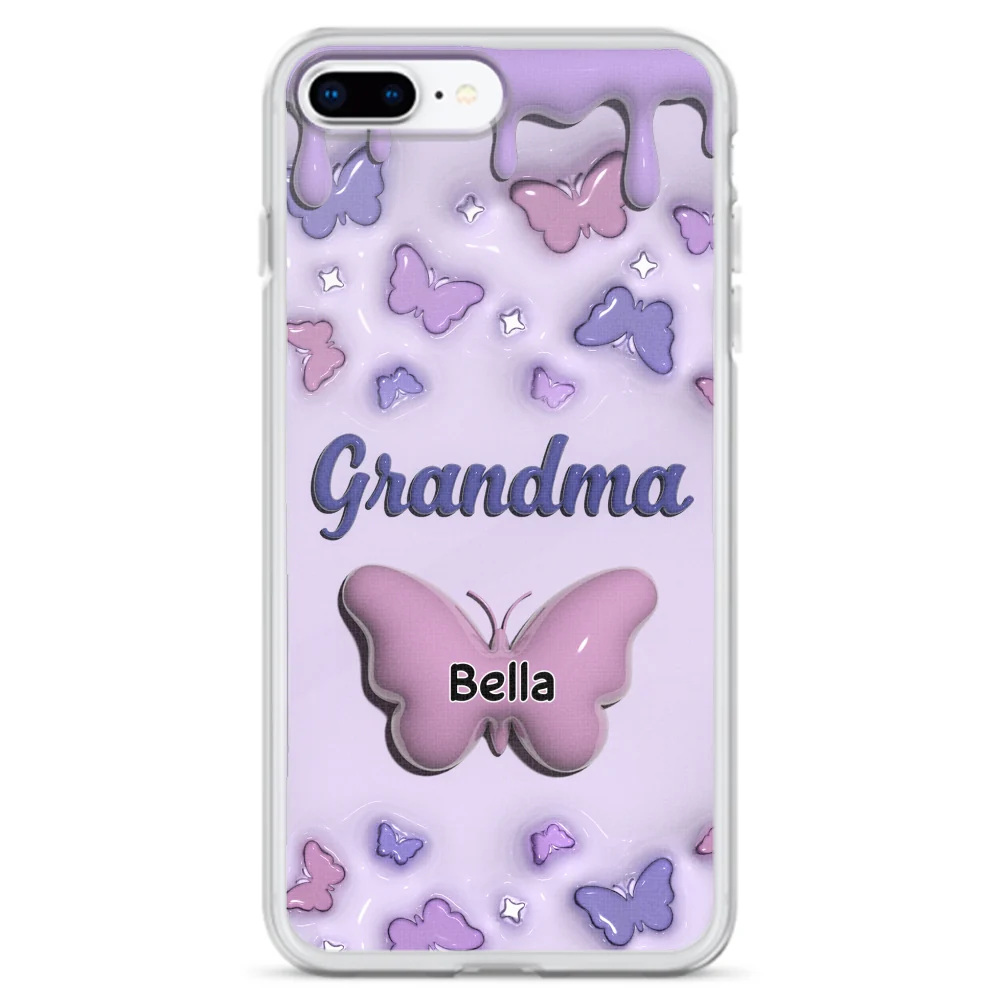 Grandma And Grandkids - Personalized Custom 3D Inflated Effect Phone Case - Image 6