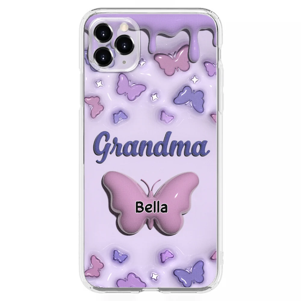 Grandma And Grandkids - Personalized Custom 3D Inflated Effect Phone Case - Image 8