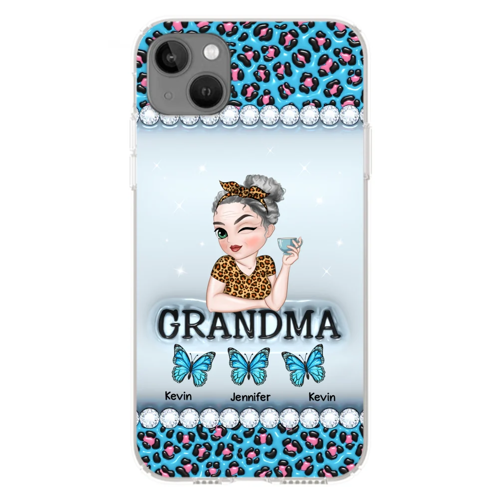Grandma And Kids - Personalized Custom 3D Inflated Effect Phone Case - Image 13