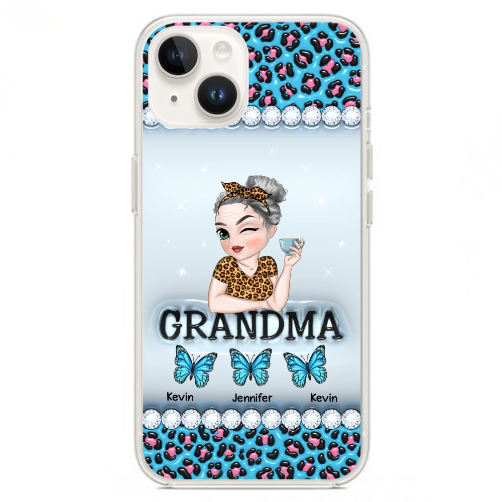 Grandma And Kids - Personalized Custom 3D Inflated Effect Phone Case - Image 16