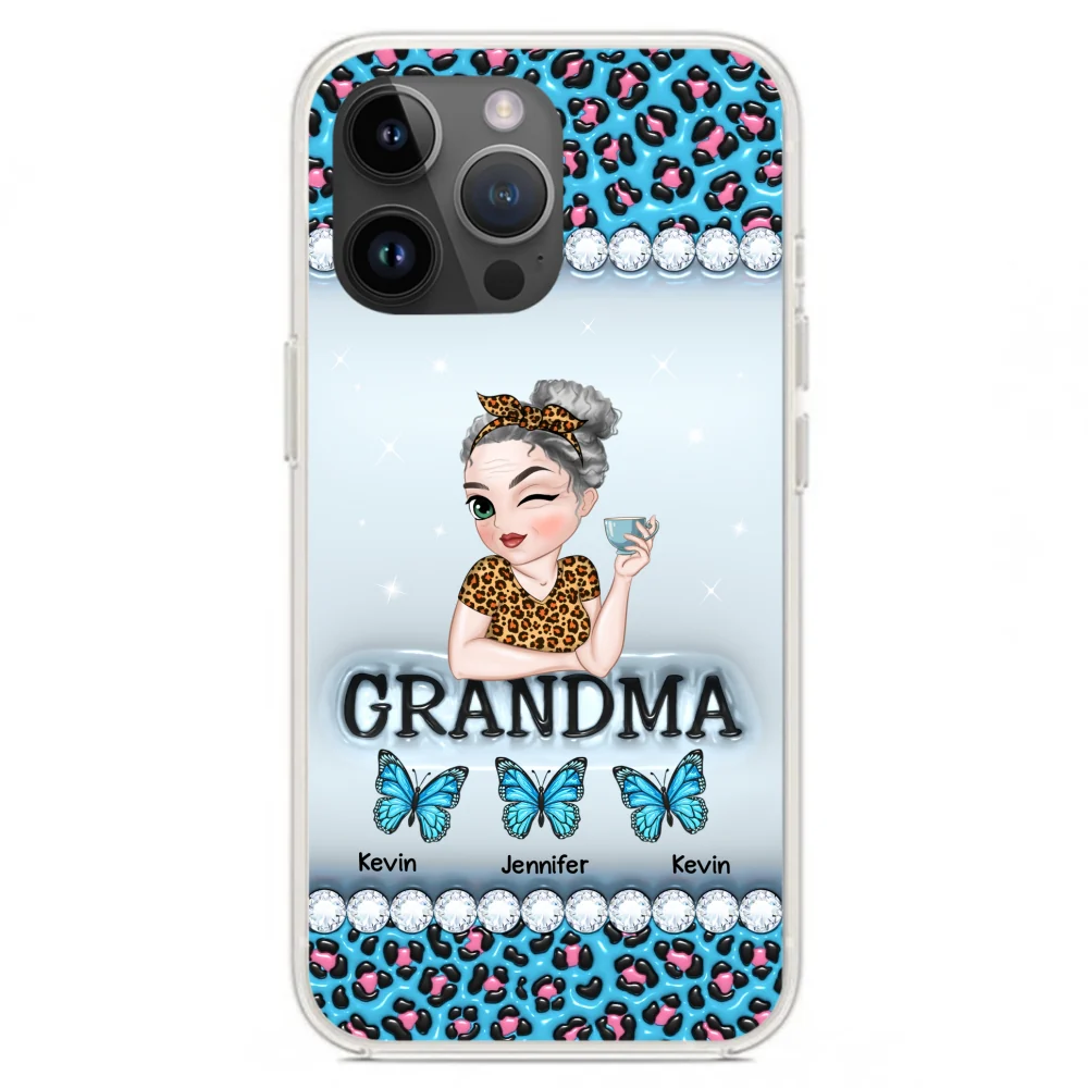 Grandma And Kids - Personalized Custom 3D Inflated Effect Phone Case - Image 19