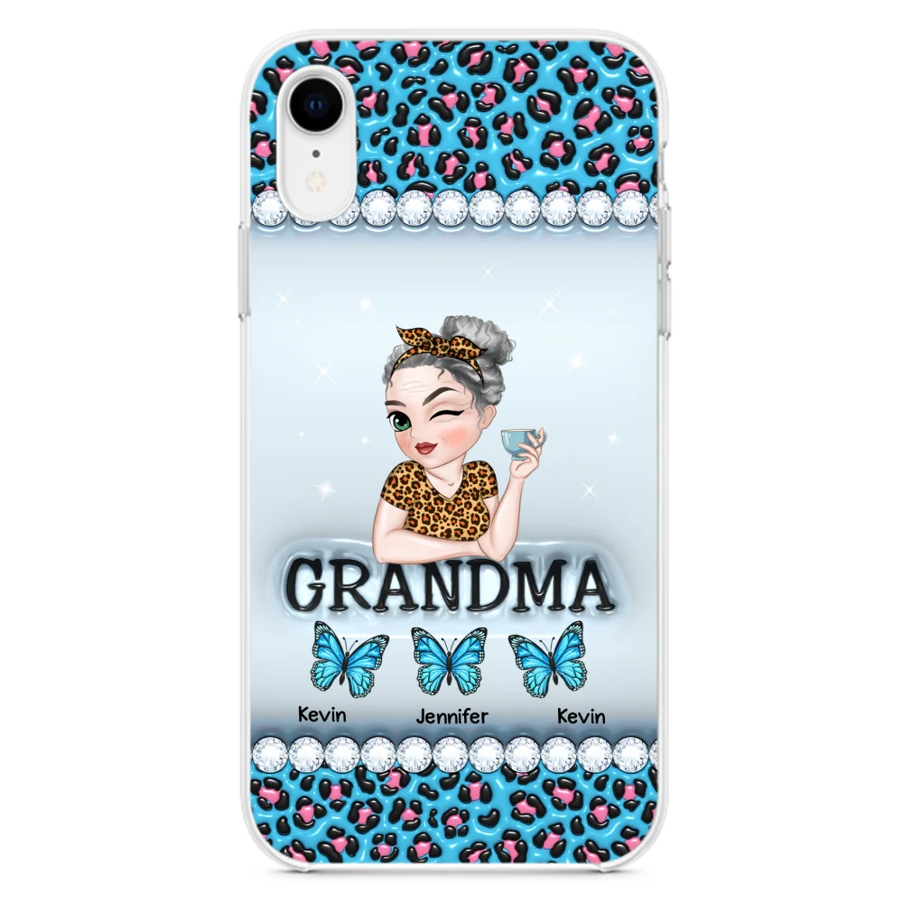 Grandma And Kids - Personalized Custom 3D Inflated Effect Phone Case - Image 22