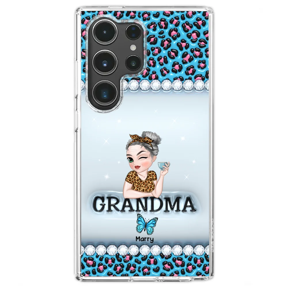 Grandma And Kids - Personalized Custom 3D Inflated Effect Phone Case - Image 26