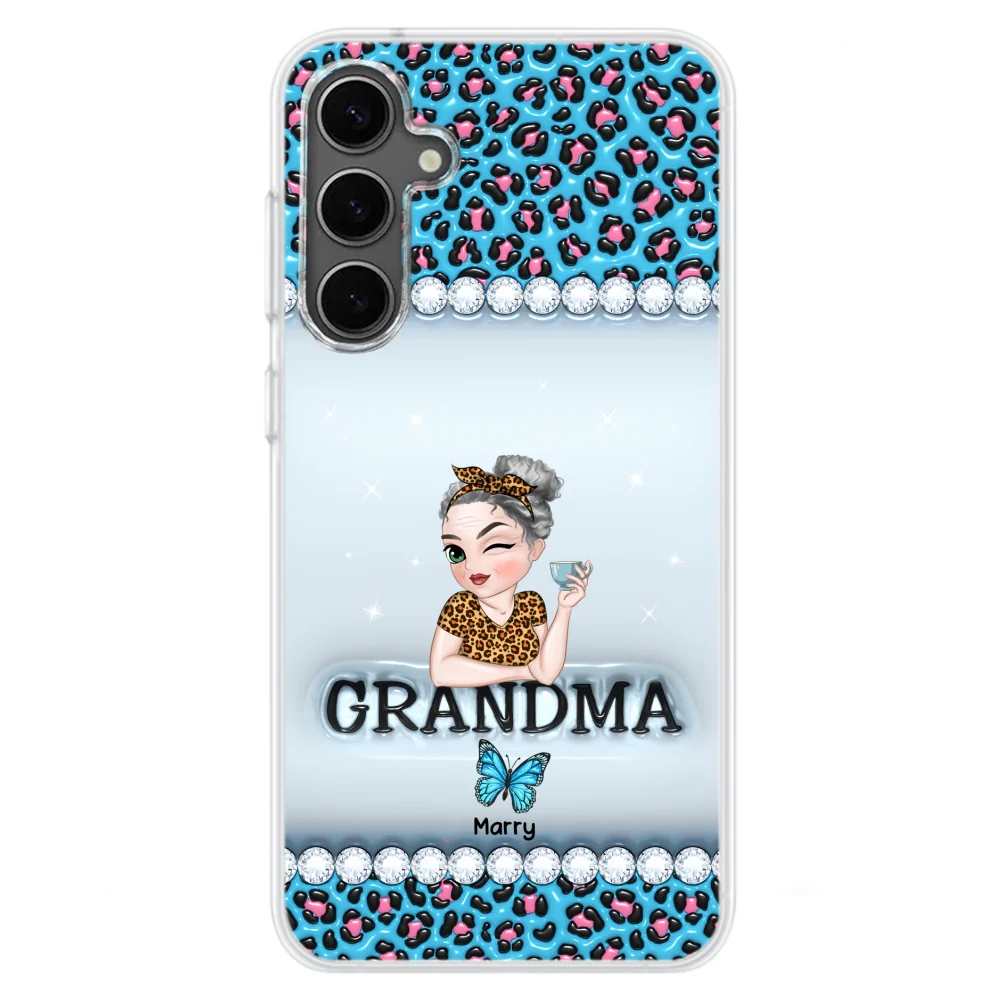 Grandma And Kids - Personalized Custom 3D Inflated Effect Phone Case - Image 27