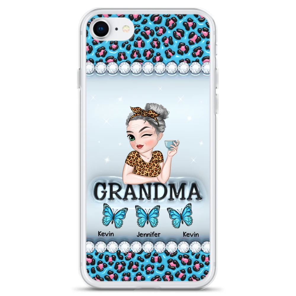 Grandma And Kids - Personalized Custom 3D Inflated Effect Phone Case - Image 5
