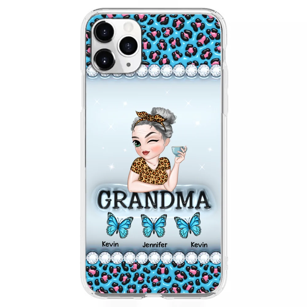 Grandma And Kids - Personalized Custom 3D Inflated Effect Phone Case - Image 8