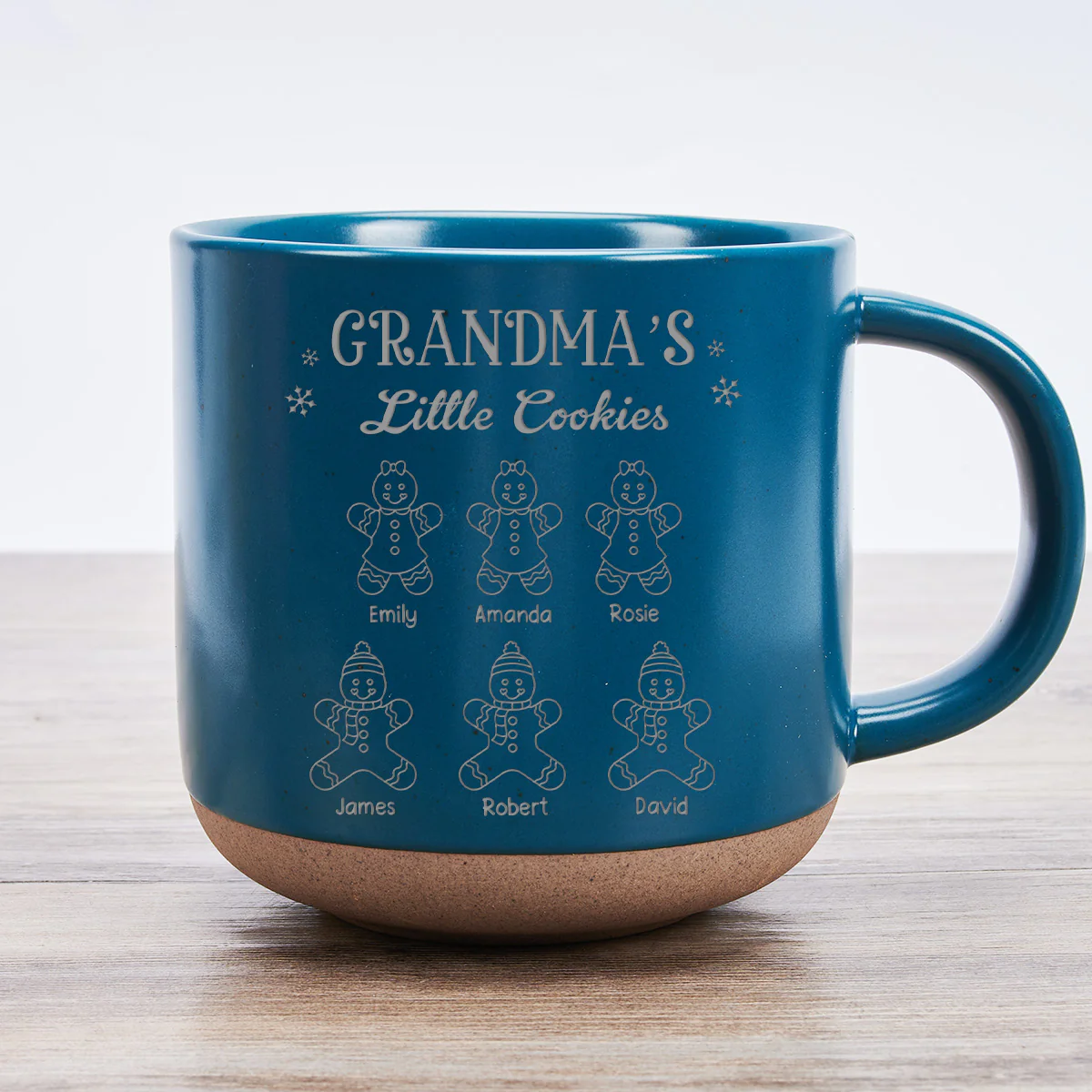 Grandma And Little Cookies - Personalized Custom Engraved Pottery Mug - Image 2