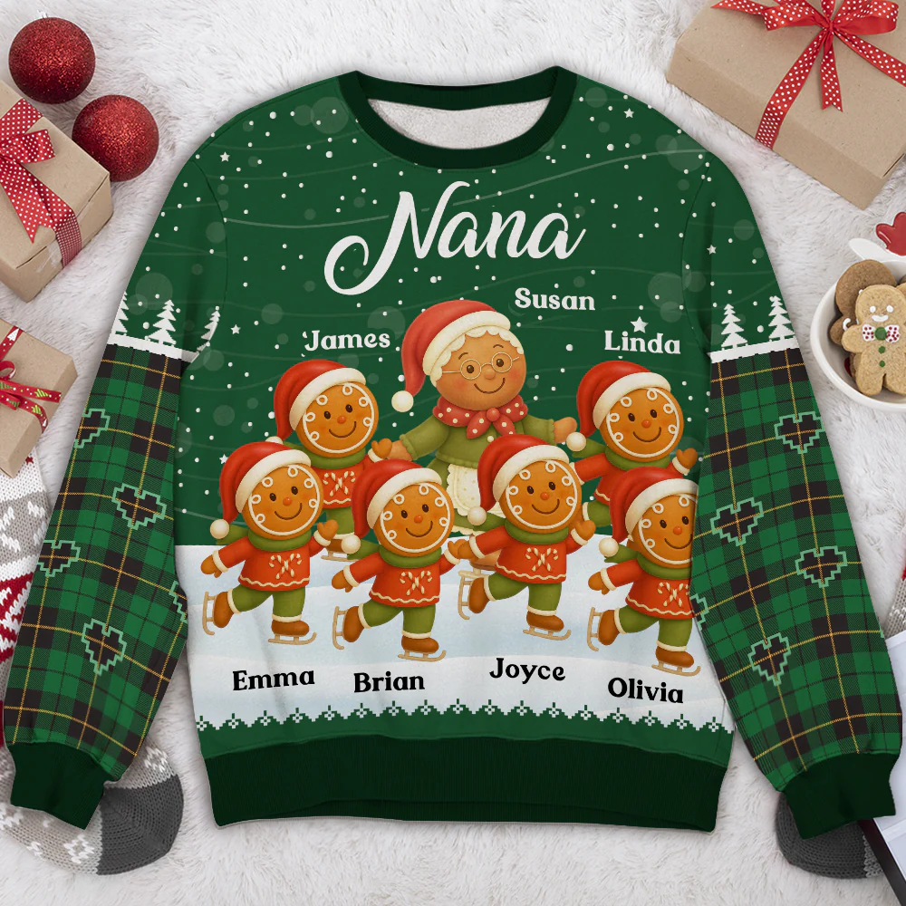 Grandma Belongs To Cookies - Personalized Custom All-Over-Print Sweatshirt - Image 2