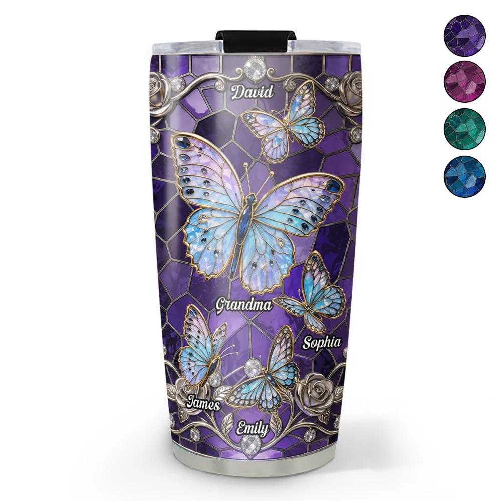 Grandma Blink - Personalized Custom 3D Inflated Effect Tumbler