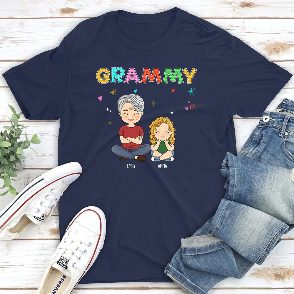 Grandma Colorful - Personalized Custom Unisex T-shirt - Image 2