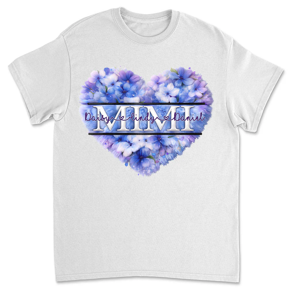 Grandma Custom Birth Month Flower - Personalized Custom Shirt