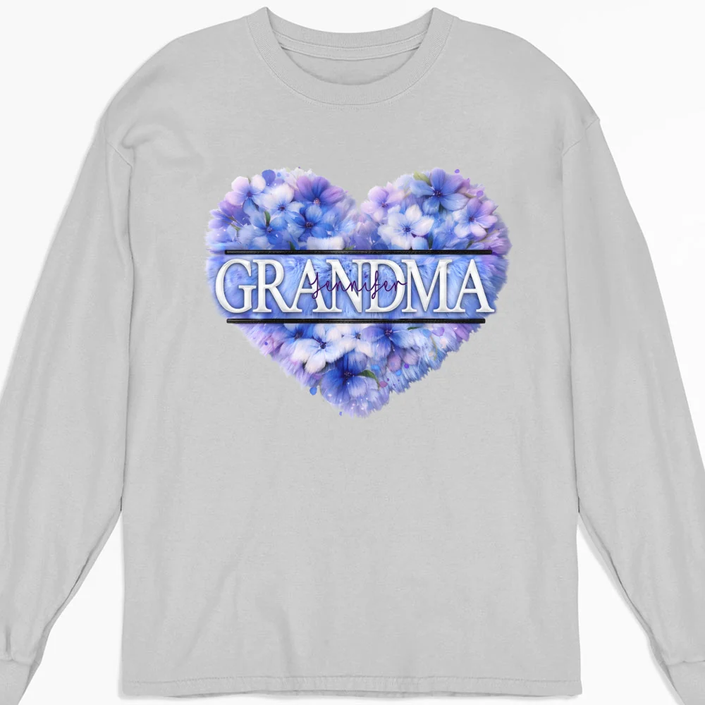 Grandma Custom Birth Month Flower - Personalized Custom Shirt - Image 10