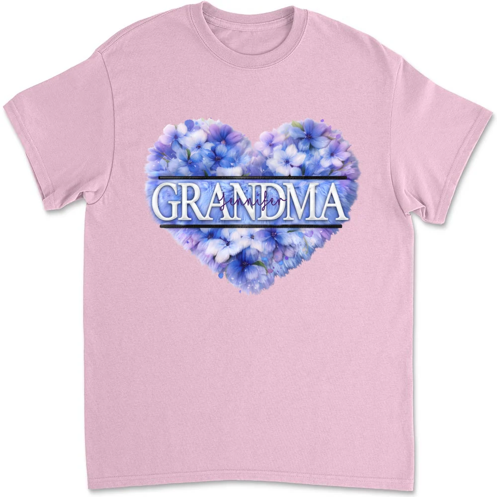 Grandma Custom Birth Month Flower - Personalized Custom Shirt - Image 8