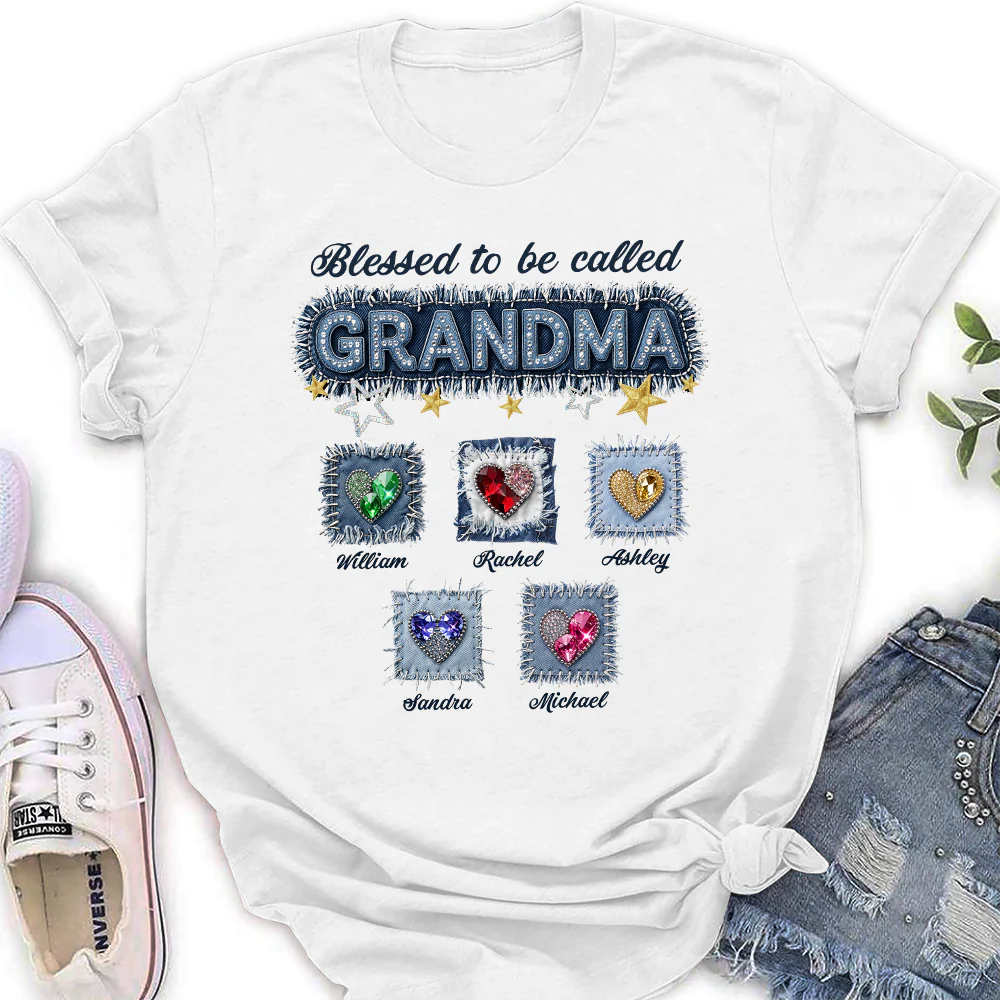 Grandma Denim - Personalized Custom Shirt - Image 13