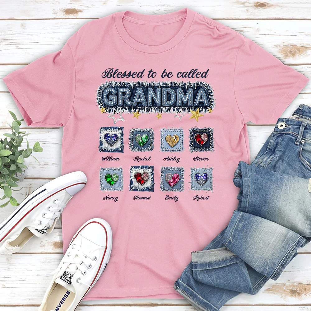 Grandma Denim - Personalized Custom Shirt - Image 4