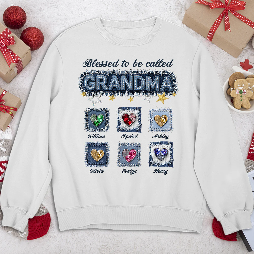 Grandma Denim - Personalized Custom Shirt - Image 9