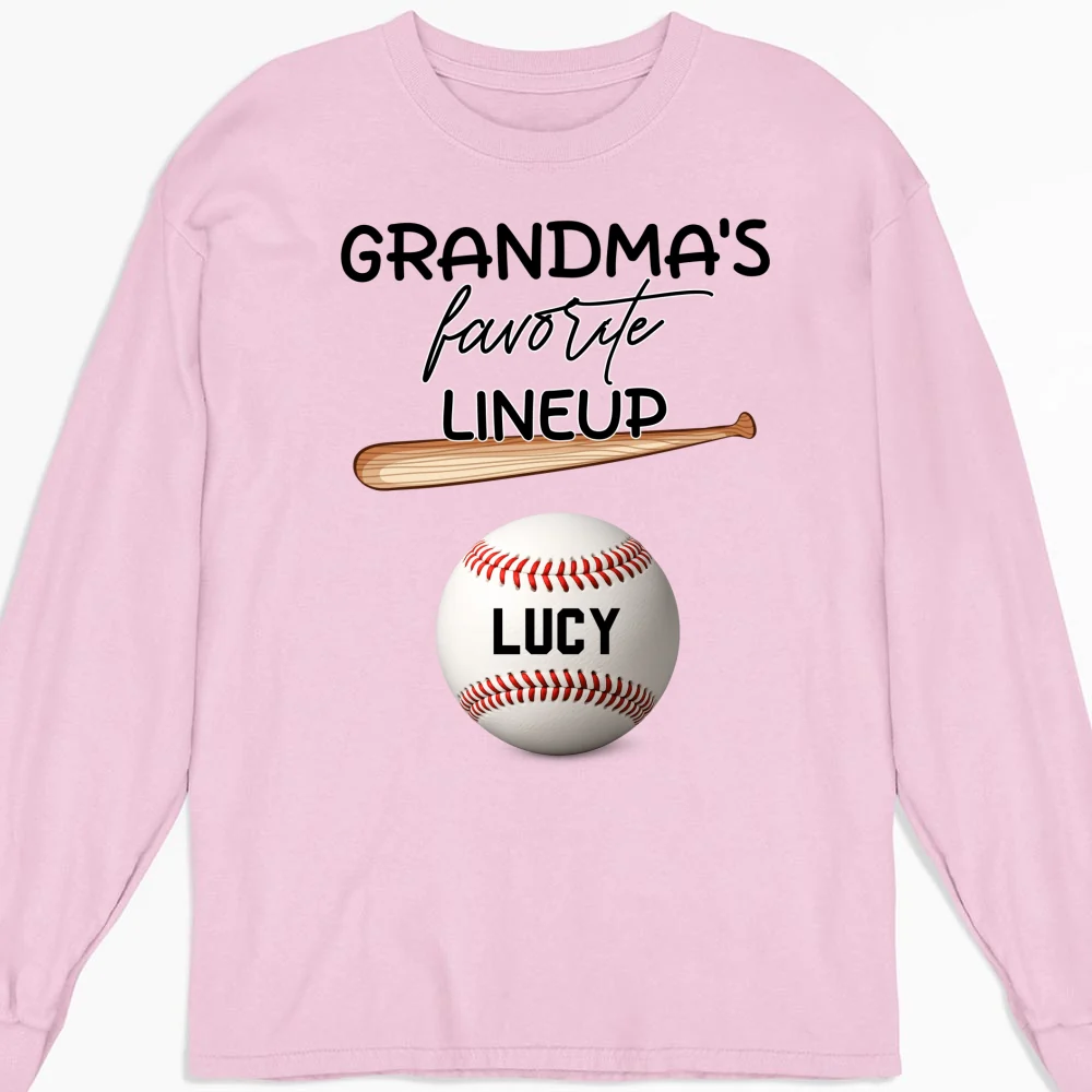 Grandma Favorite Lineup - Personalized Custom Shirt - Image 24