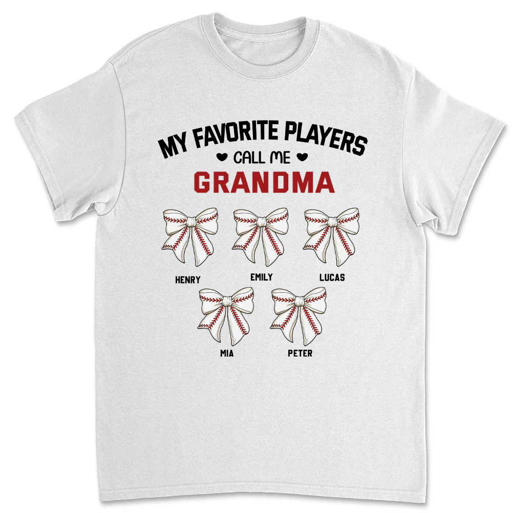Grandma Favorite Player - Personalized Custom Shirt