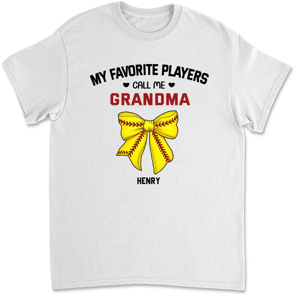 Grandma Favorite Player - Personalized Custom Shirt - Image 6