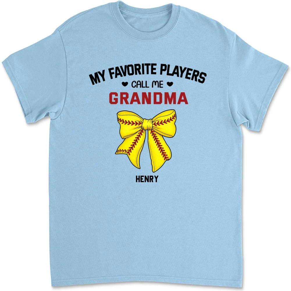 Grandma Favorite Player - Personalized Custom Shirt - Image 8