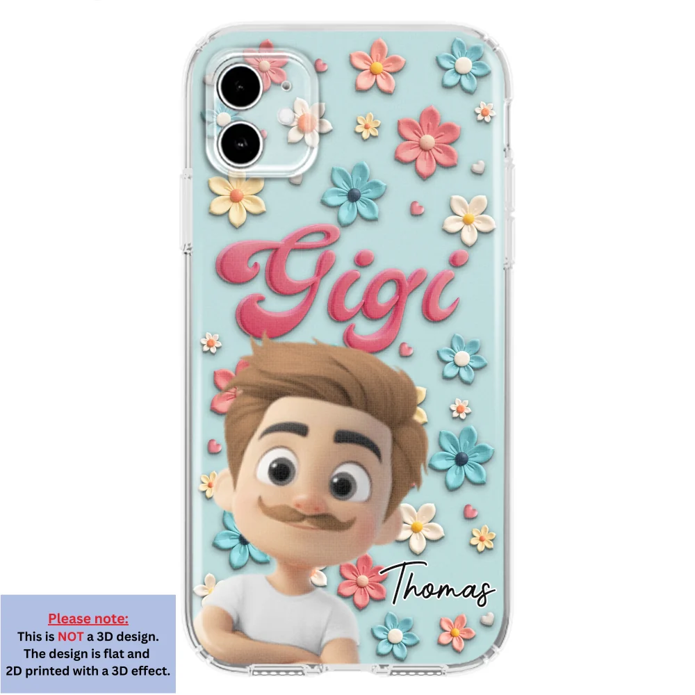 Grandma Flower - Personalized Custom Phone Case - Image 6