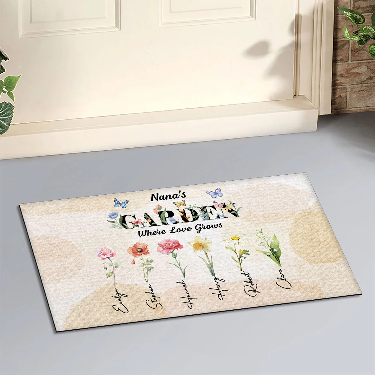 Grandma Garden - Personalized Custom Doormat - Image 2
