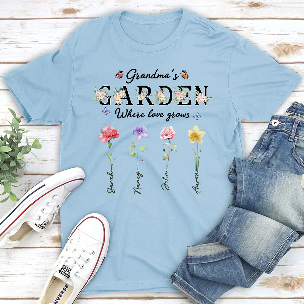 Grandma Garden - Personalized Custom Shirt - Image 3
