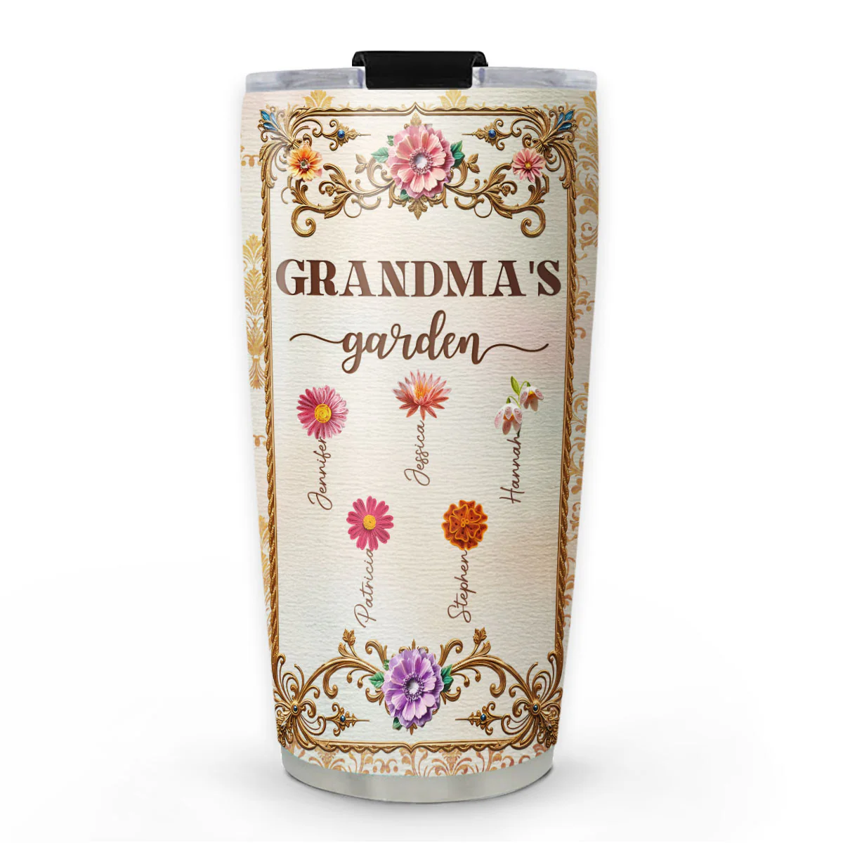 Grandma Growing Garden - Personalized Custom Tumbler