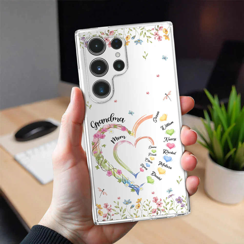 Grandma Hearts - Personalized Custom Phone Case - Image 5