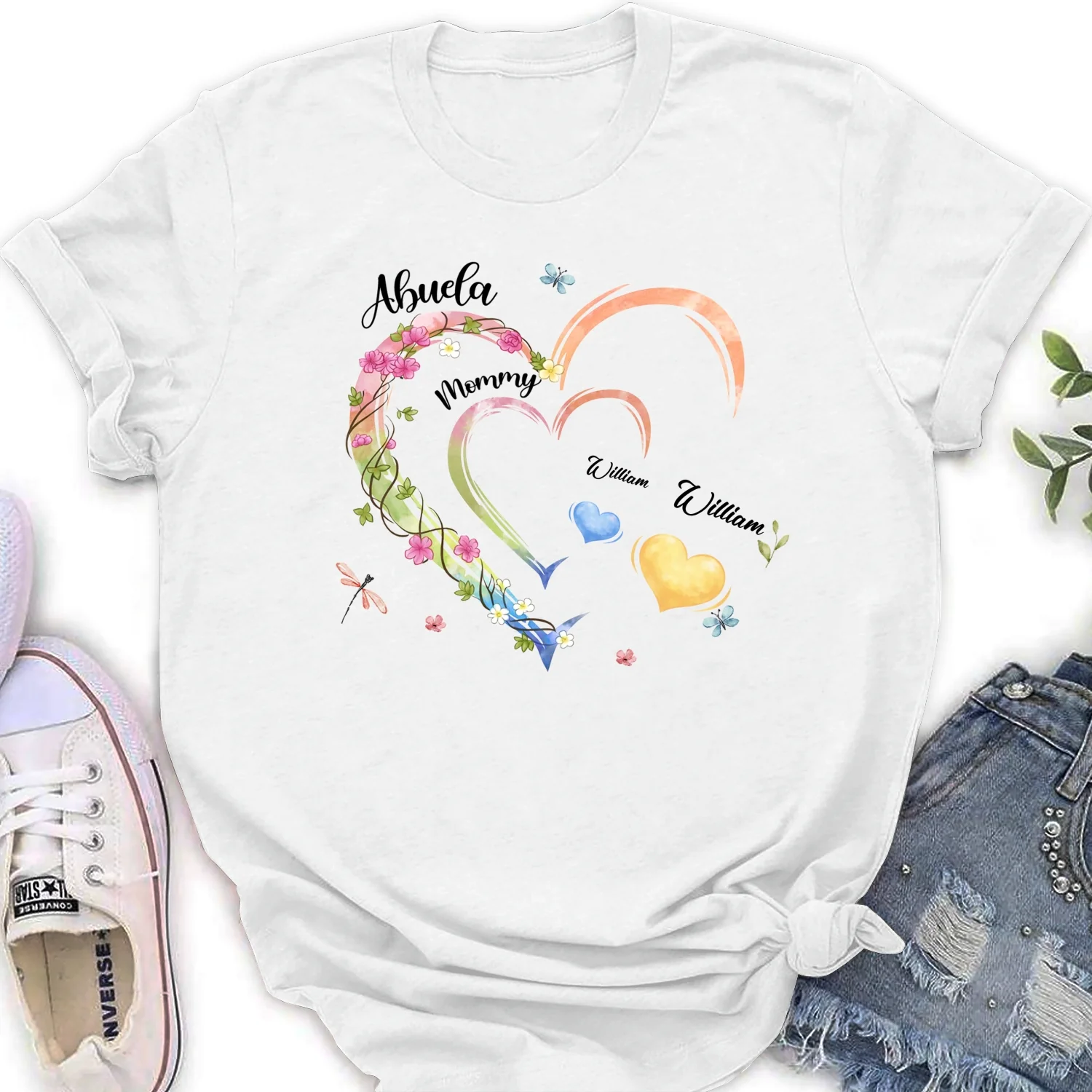 Grandma Hearts - Personalized Custom Shirt - Image 16