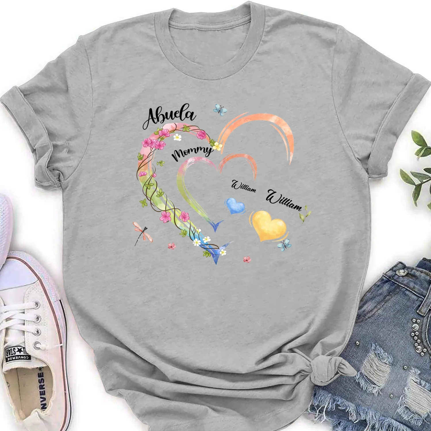 Grandma Hearts - Personalized Custom Shirt - Image 17