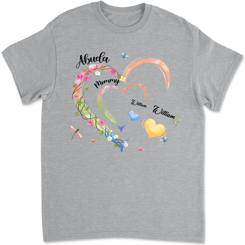 Grandma Hearts - Personalized Custom Shirt - Image 7