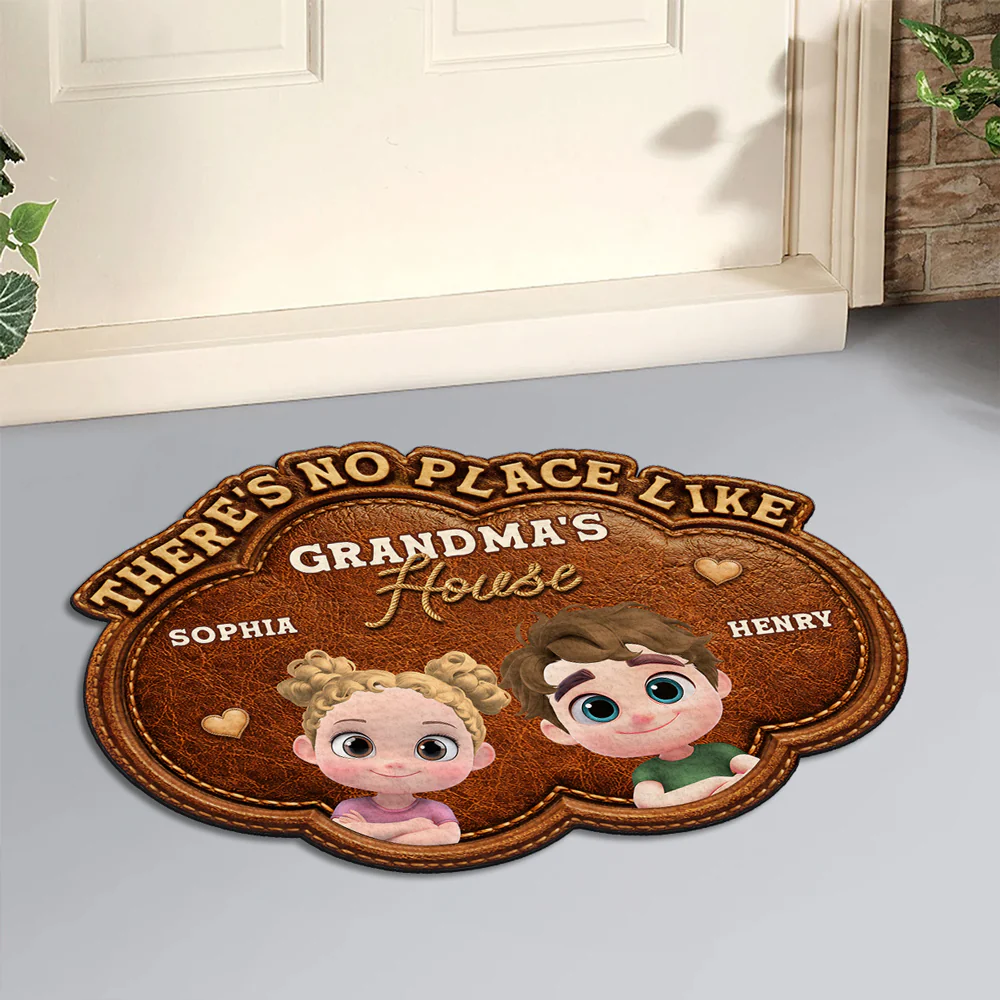 Grandma House Happy Place - Personalized Custom Doormat - Image 6