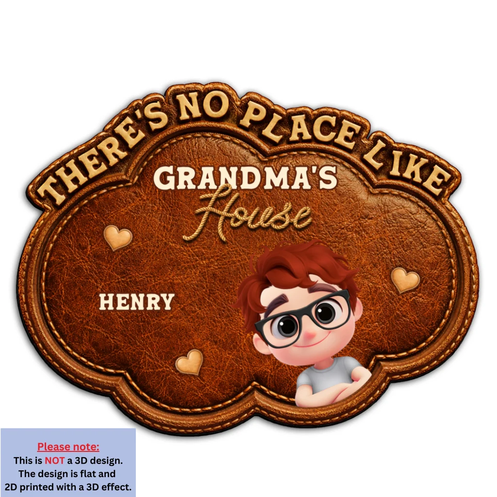Grandma House Happy Place - Personalized Custom Doormat - Image 8