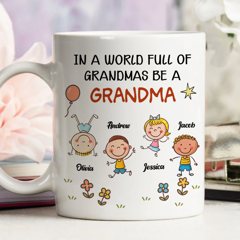 Grandma Inspiration - Personalized Custom Coffee Mug - Image 6