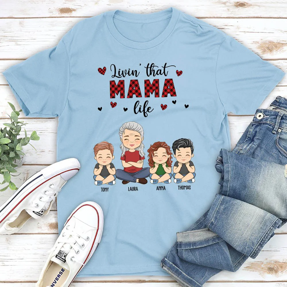 Grandma Life - Personalized Custom Unisex T-shirt - Image 3