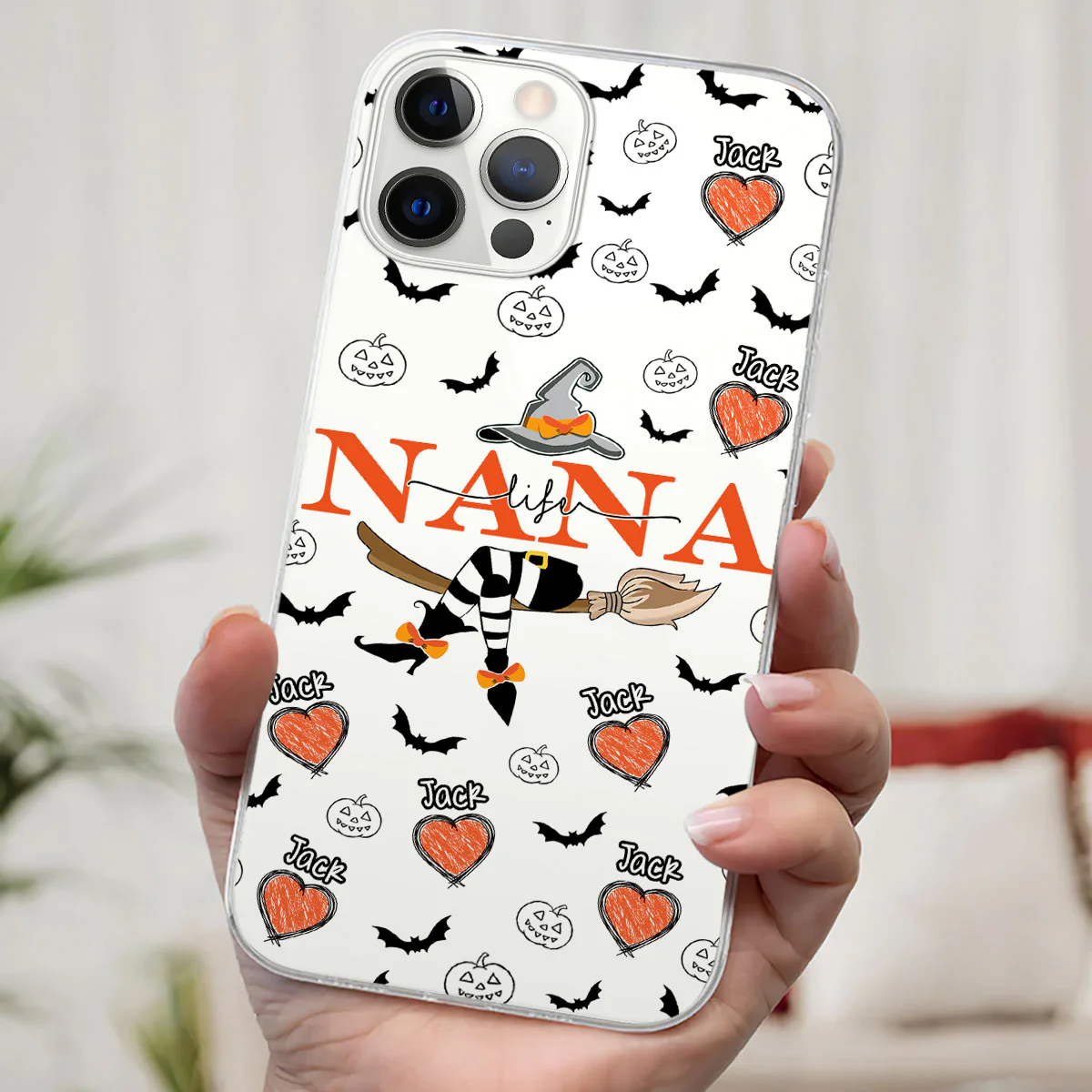 Grandma Life Witch - Personalized Custom Phone Case - Image 5