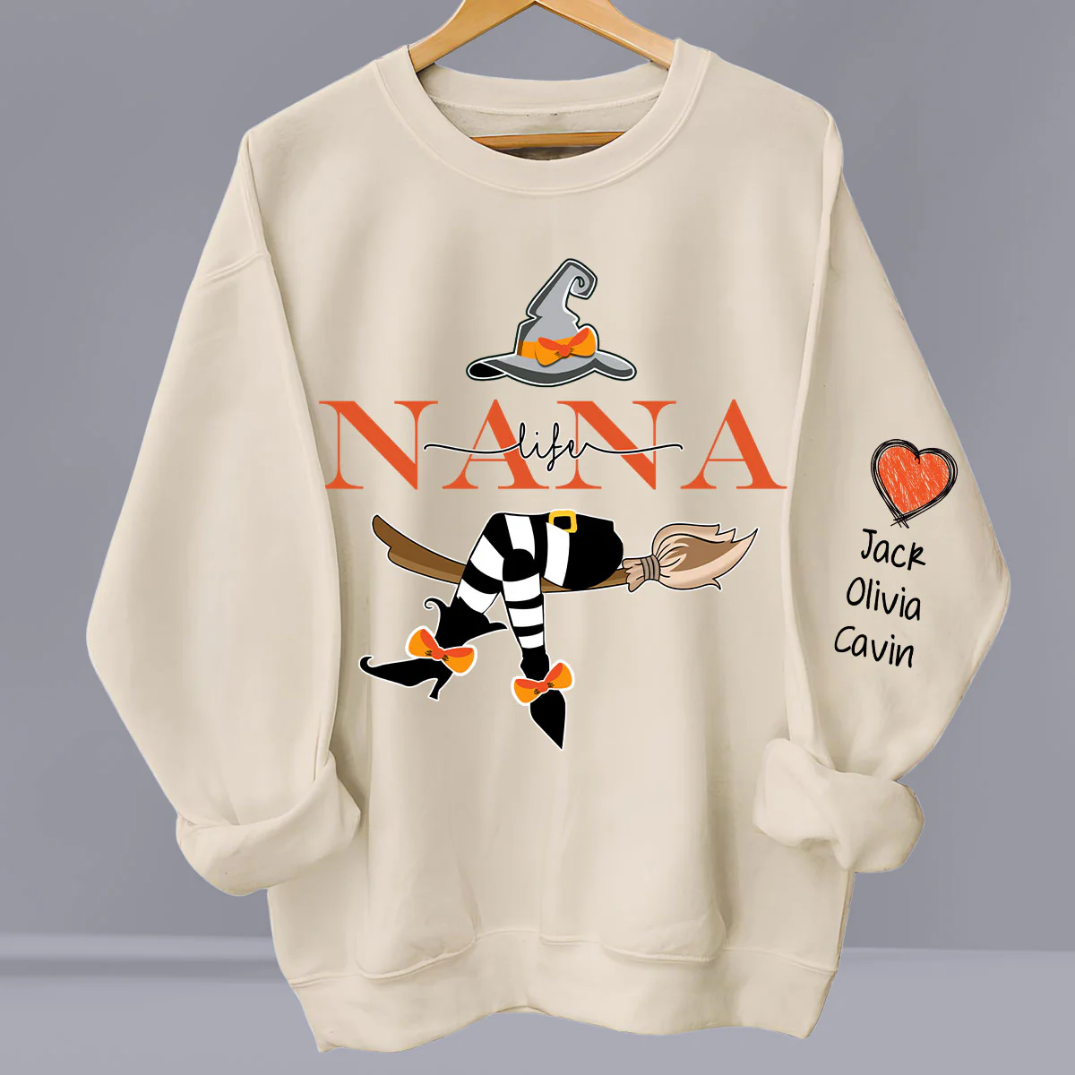 Grandma Life Witch Sweatshirt - Personalized Custom Sweatshirt