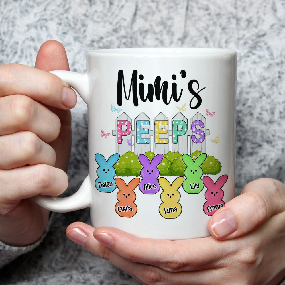 Grandma Peeps Easter - Personalized Custom Coffee Mug - Image 3