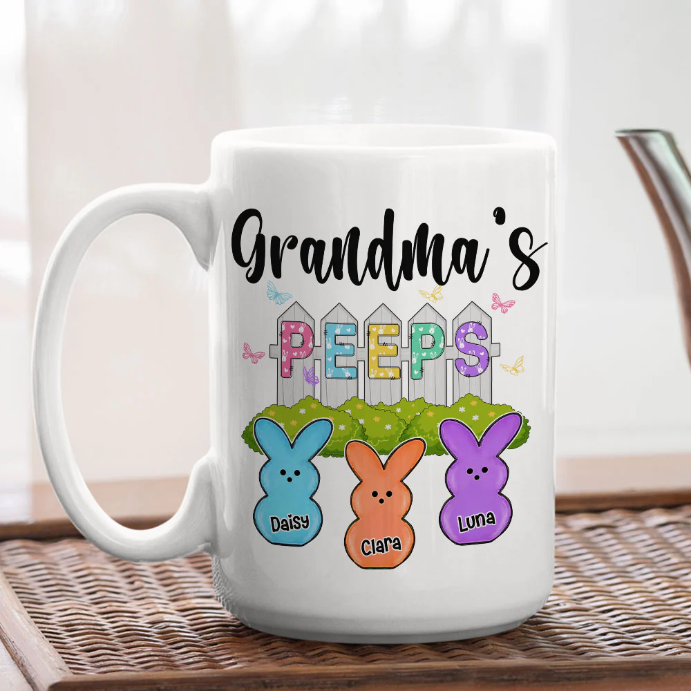 Grandma Peeps Easter - Personalized Custom Coffee Mug - Image 4