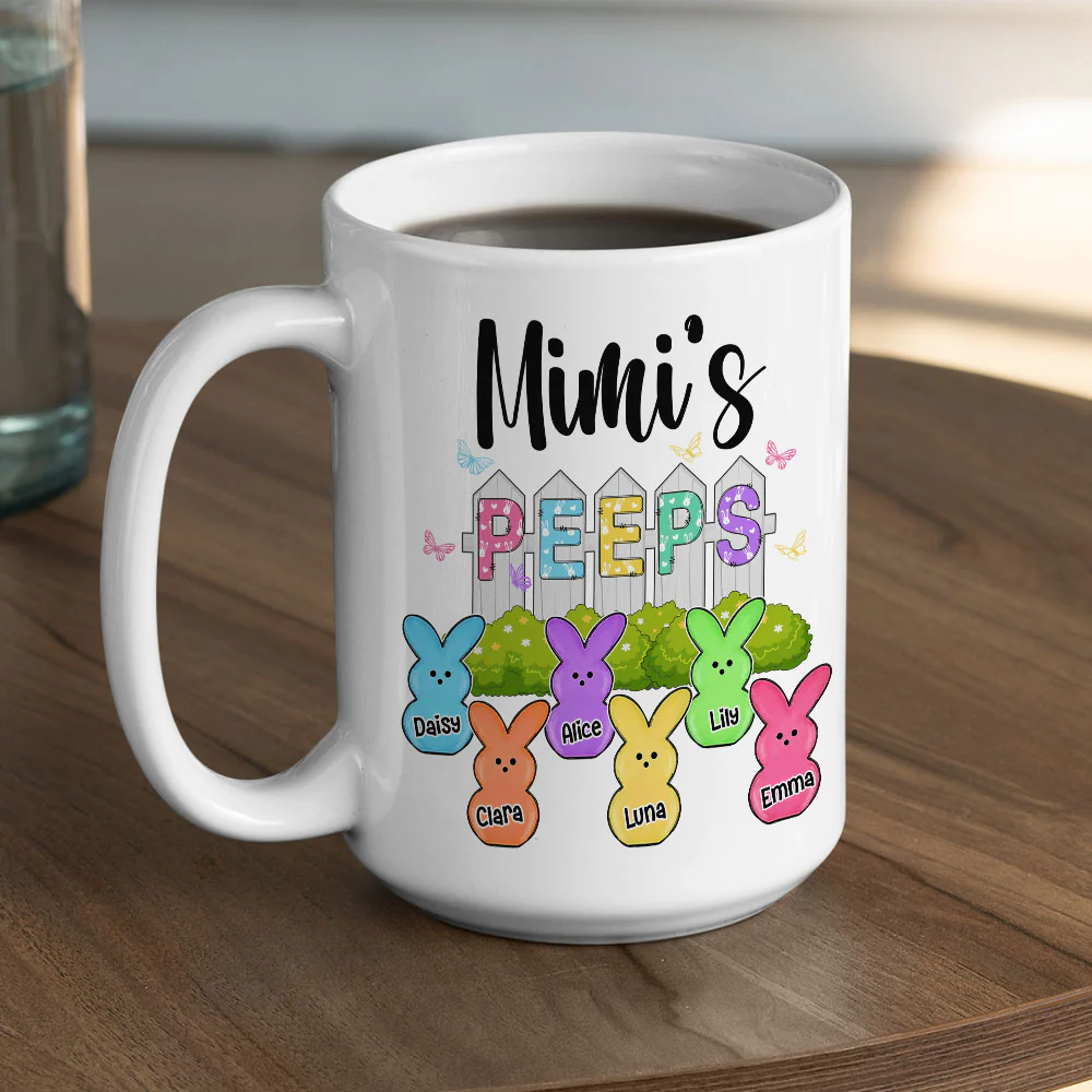 Grandma Peeps Easter - Personalized Custom Coffee Mug - Image 5