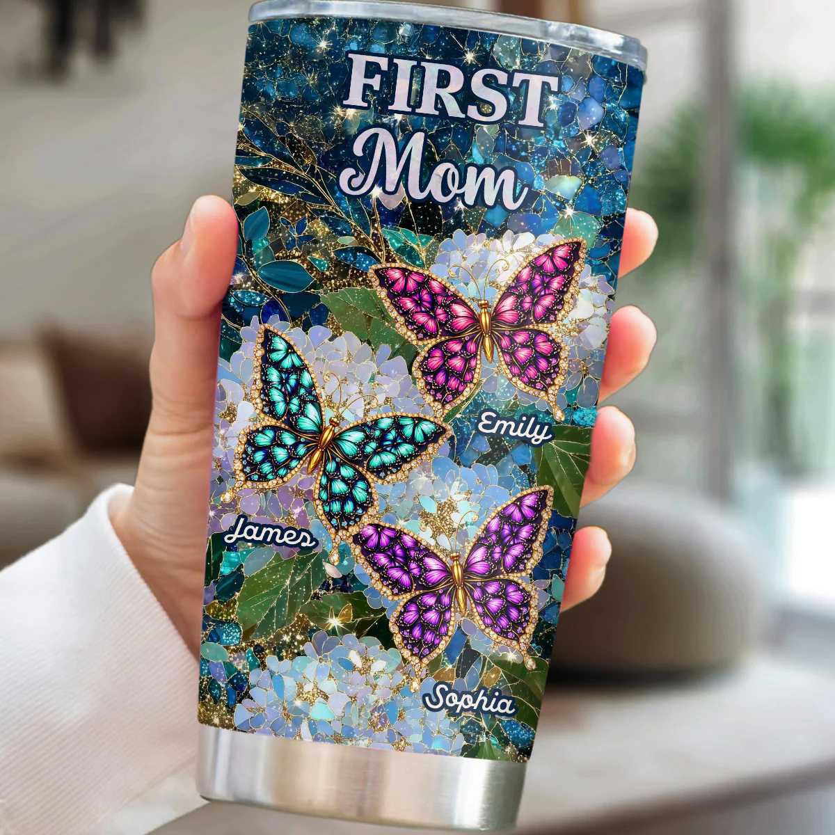 Grandma Timeless Love Piece - Personalized Custom 3D Effect Tumbler - Image 2