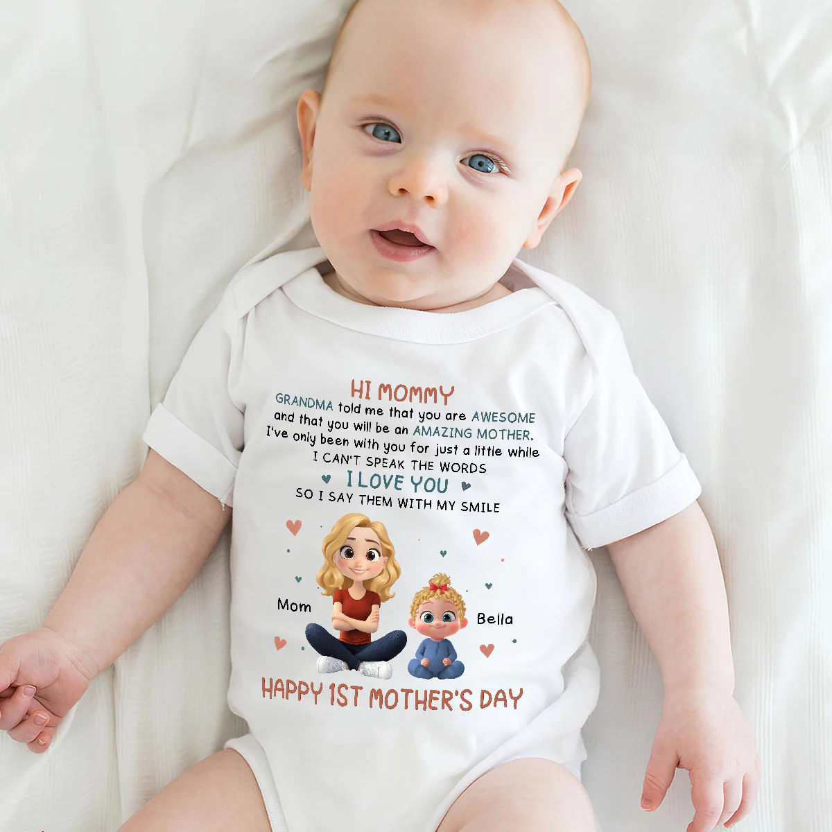 Grandma Told Me - Personalized Custom Baby Onesie - Image 4