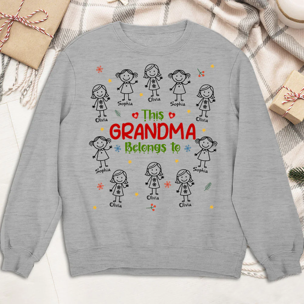Grandma With Her Loves - Personalized Custom Shirt - Image 3