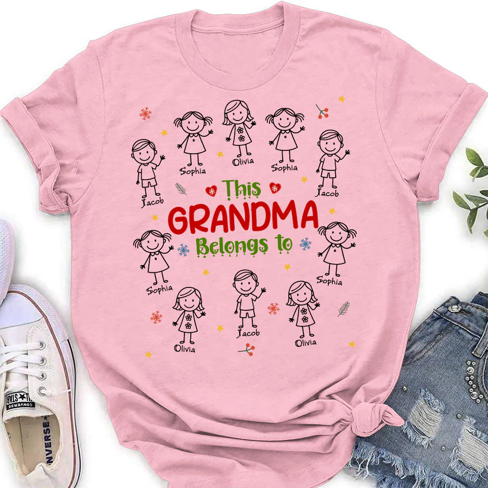 Grandma With Her Loves - Personalized Custom Shirt - Image 7