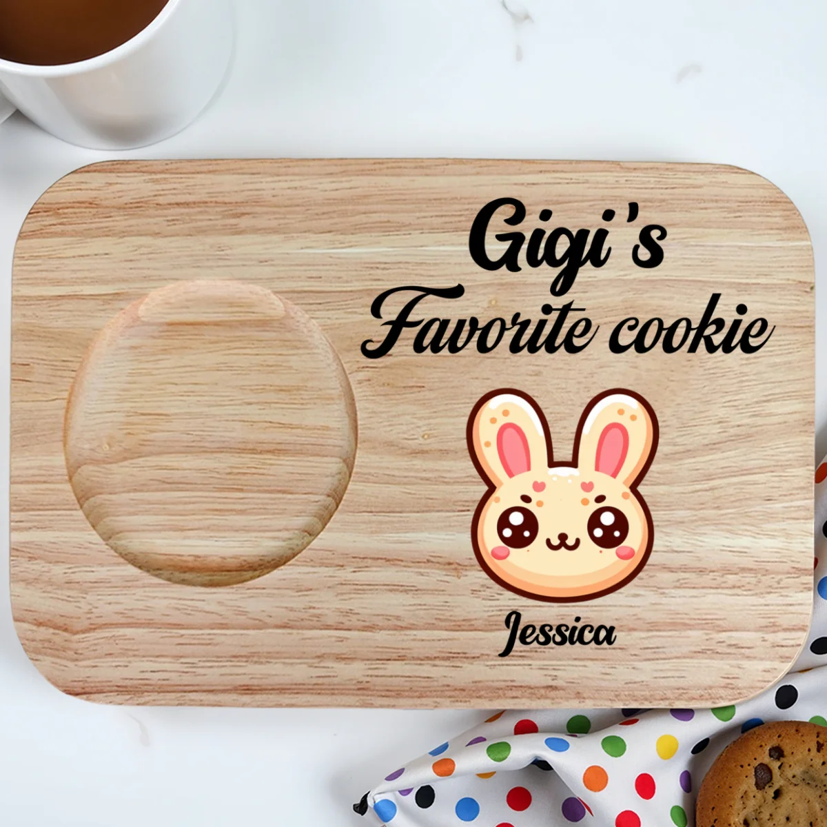 Grandma Favorite Cookies - Personalized Custom Wooden Treat Board - Image 8