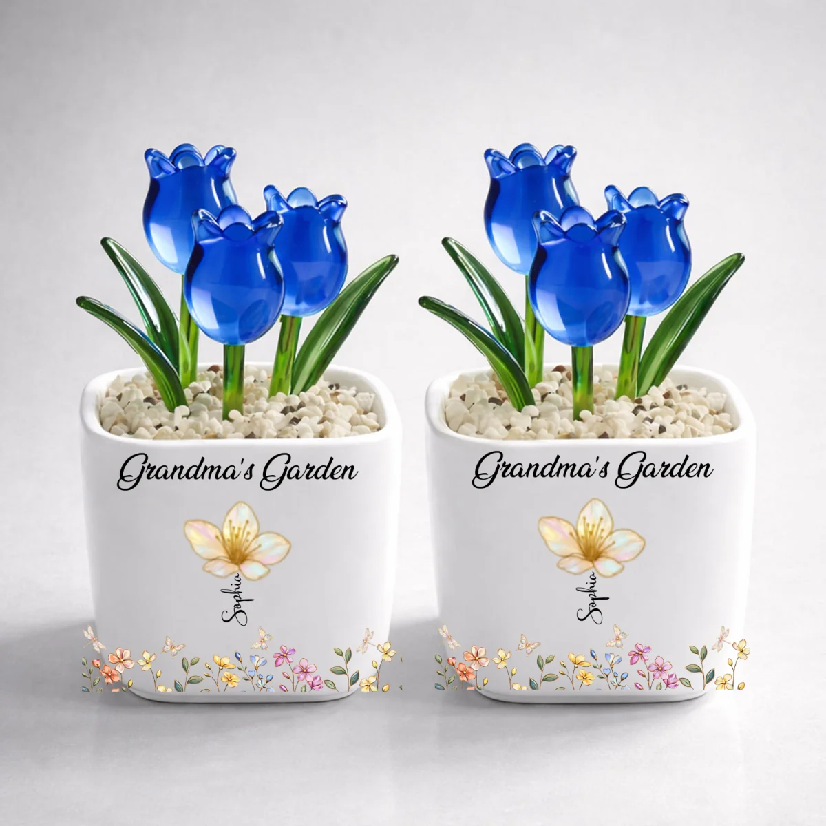 Grandma's Garden- Personalized Custom Glass Everlasting Tulips - Image 12