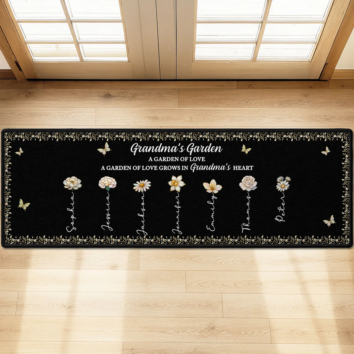 Grandma's Garden - Personalized Custom Runner Rug - Image 5